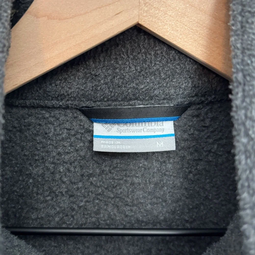 Columbia | Gray Fleece Vest Full-Length Zipper | M
